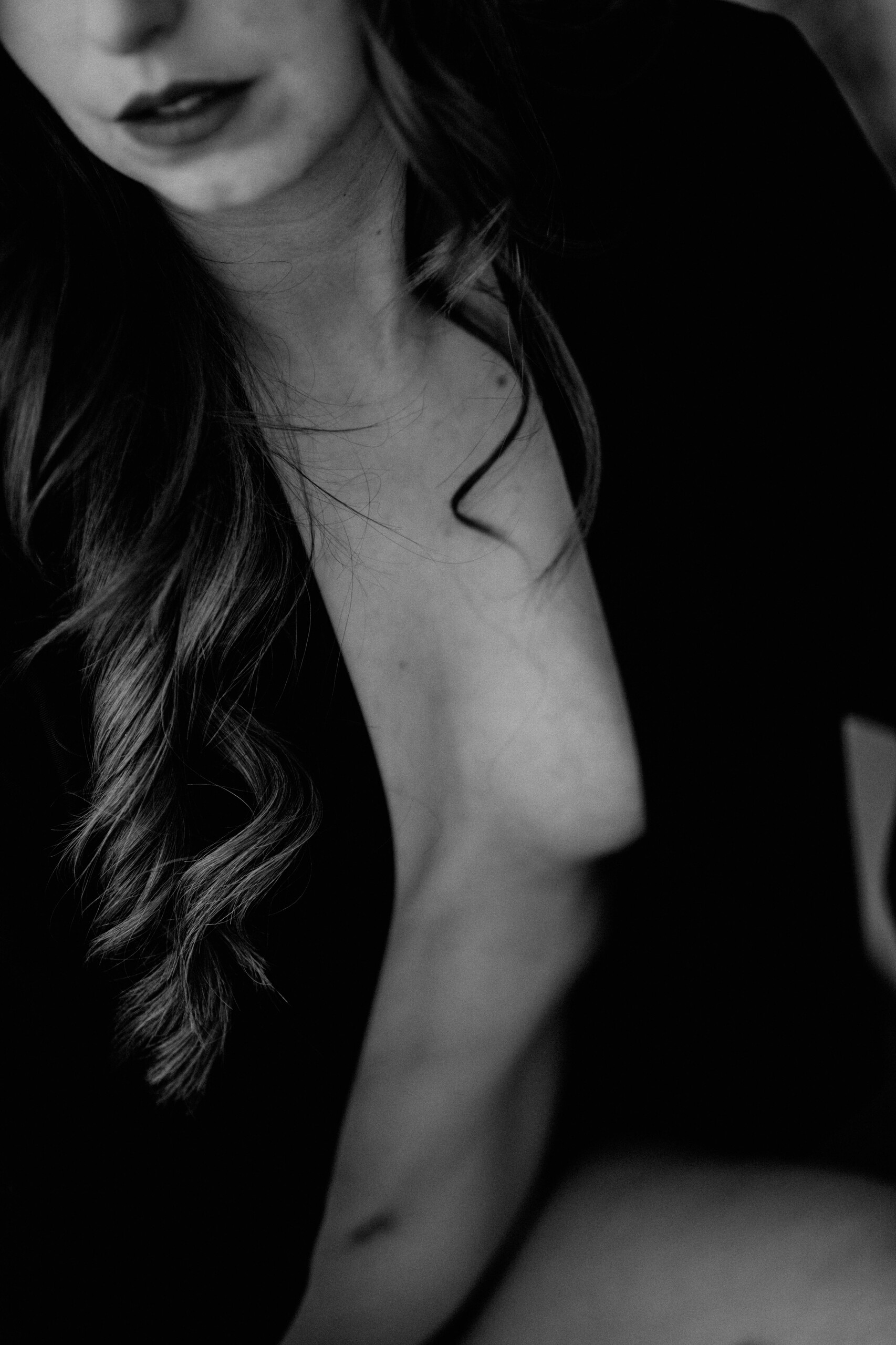 Boudoir-Shooting im geschützten Studio