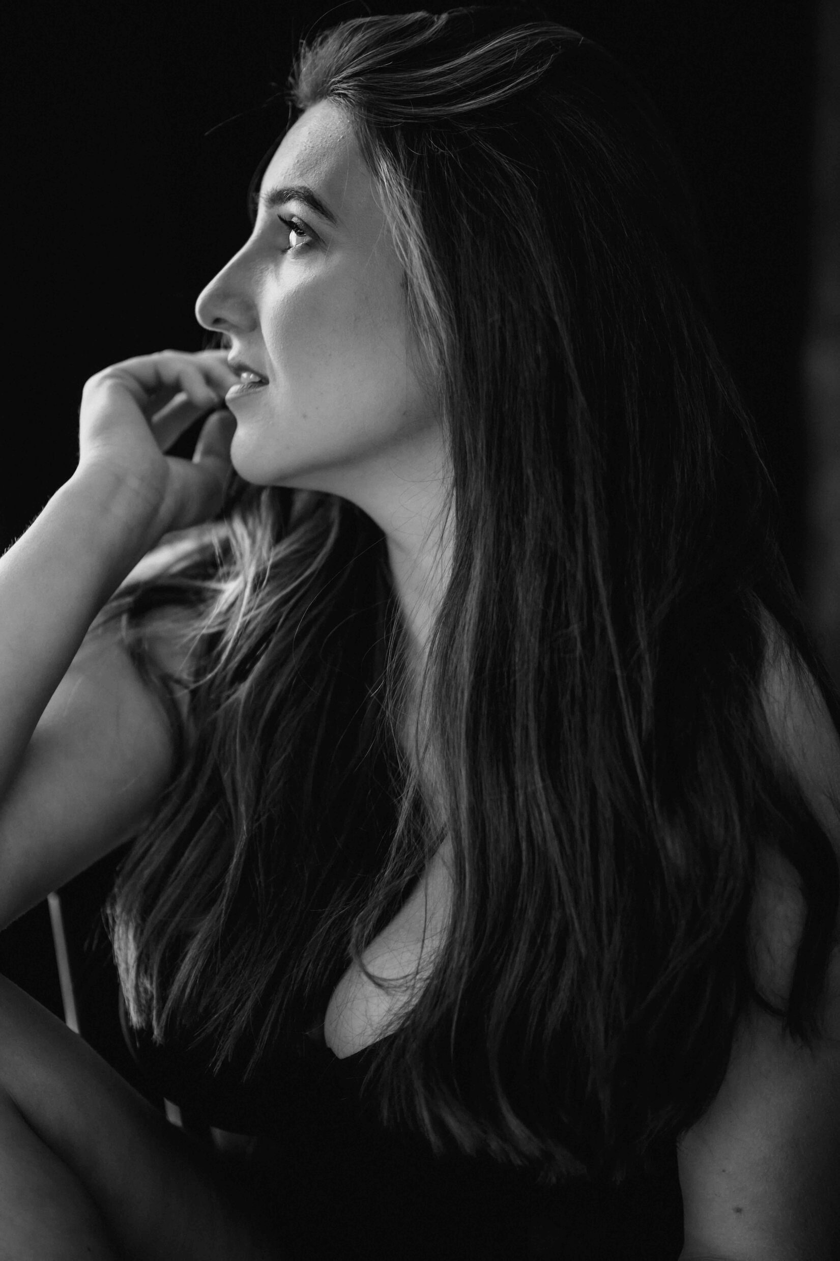 Boudoir Bildsprache mit Licht und Schatten