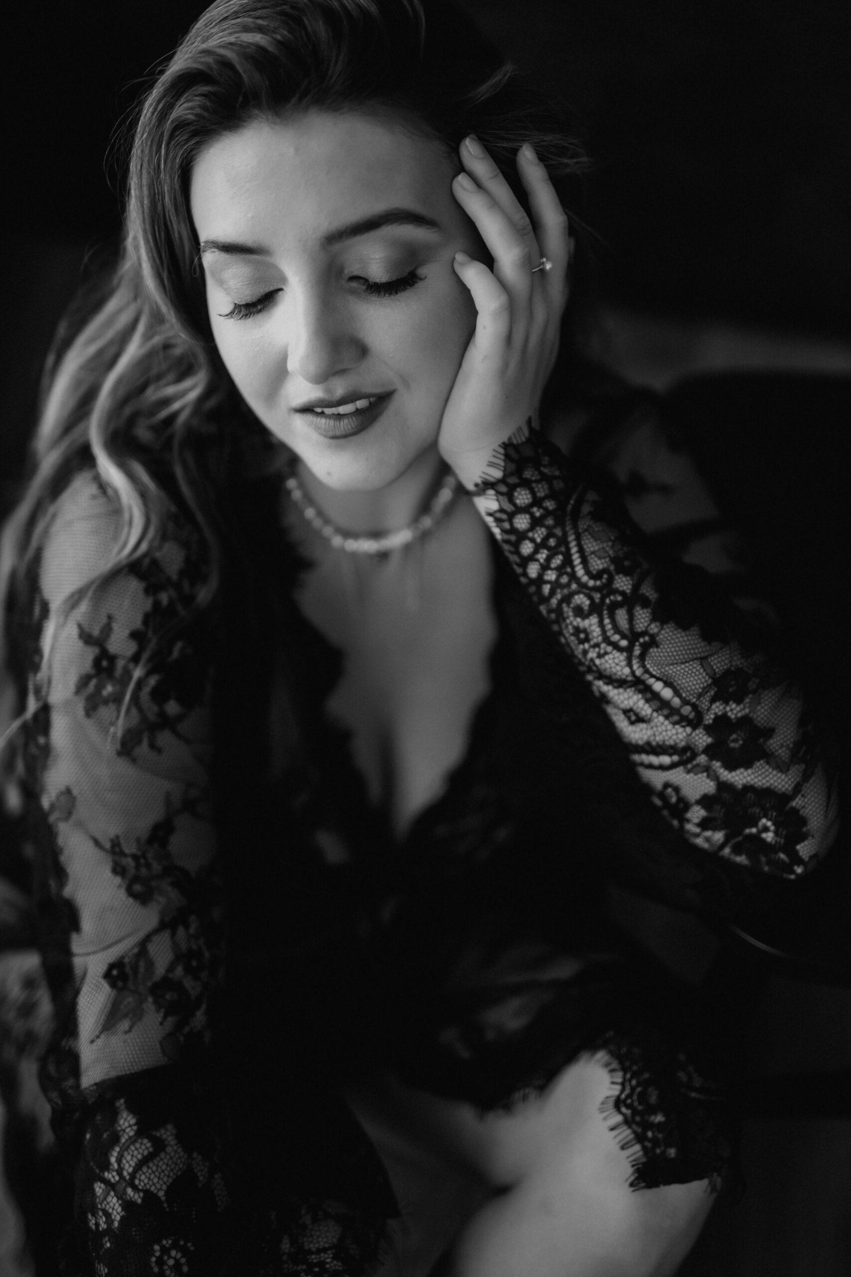 Boudoirshooting Christina im Fotostudio